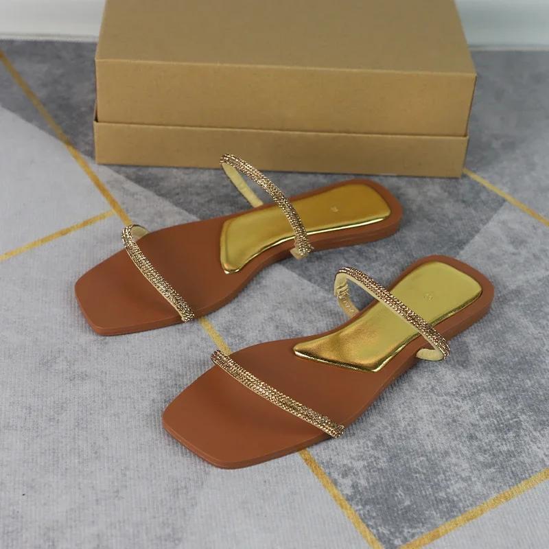 Fashion Luxury Designer Women s Slippers Summer Thin Band Flat Slides 2025 New Fashion Woman Sandals Square Toe Shiny Ladies Beach Shoes 37 золотой
Fashion Luxury Designer Women s Slippers Summer Thin Band Flat Slides 2025 New Fashion Woman Sandals Square Toe Shiny Ladies Beach Shoes 37 золотой