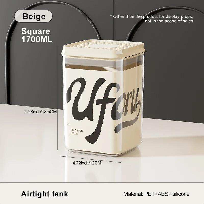 UFORU Кухонная вакуумная банка-пресс. Влагостойкий контейнер для хранения зерна пищевого класса. Пластиковая банка для хранения закусок и чая.
UFORU Кухонная вакуумная банка-пресс. Влагостойкий контейнер для хранения зерна пищевого класса. Пластиковая банка для хранения закусок и чая.