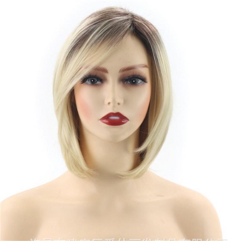 Synthetic Ombre Blonde Wigs Ladies Wig with Bangs Natural Soft Short Straight Hair Bob Cut Wig Daily Costume Party Use
Synthetic Ombre Blonde Wigs Ladies Wig with Bangs Natural Soft Short Straight Hair Bob Cut Wig Daily Costume Party Use