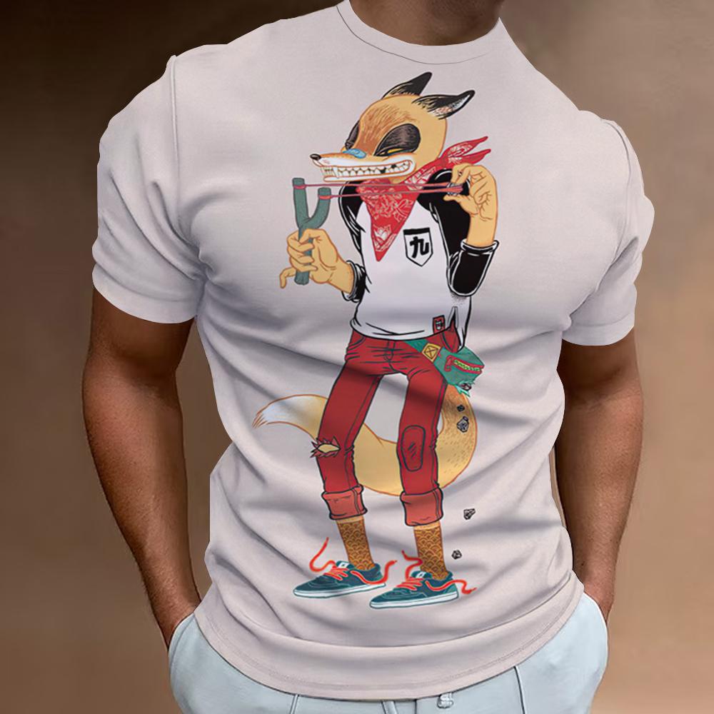 Summer Round Neck 3D Funny Animal Pattern Print Top Fashionable Casual Short Sleeved Men s T-shirts XS
Summer Round Neck 3D Funny Animal Pattern Print Top Fashionable Casual Short Sleeved Men s T-shirts XS