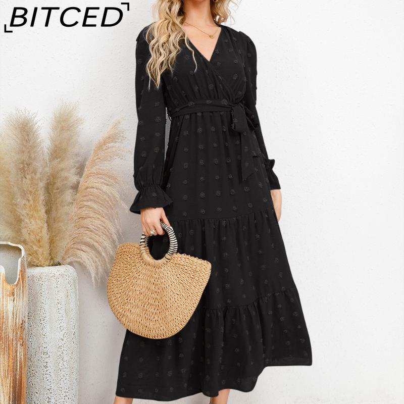 BITCED Fall/Winter Solid-Color Wide-Hem Casual Dress Women s Long Dress XXL чёрный
BITCED Fall/Winter Solid-Color Wide-Hem Casual Dress Women s Long Dress XXL чёрный