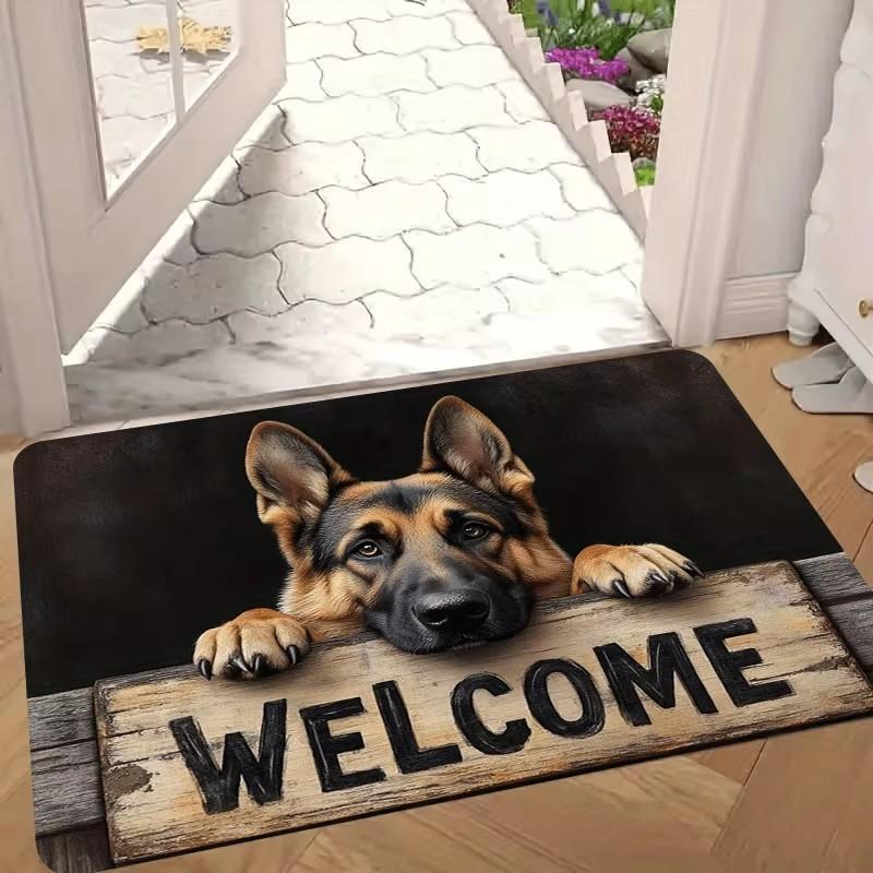Realistic Puppy Welcome Mat - Cute Puppy Dog with Non-Slip Backing, Soft Floor for Entrance, Bathroom, Bedroom Pet-Themed Decor 40x60cm
Realistic Puppy Welcome Mat - Cute Puppy Dog with Non-Slip Backing, Soft Floor for Entrance, Bathroom, Bedroom Pet-Themed Decor 40x60cm