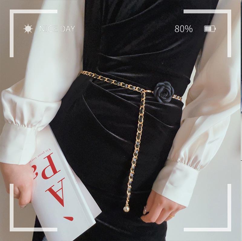 Camellia Waist Chain Accessories Women S Flower Chain Belt Decoration With Dress Jeans Chain Tide білий
Camellia Waist Chain Accessories Women S Flower Chain Belt Decoration With Dress Jeans Chain Tide білий