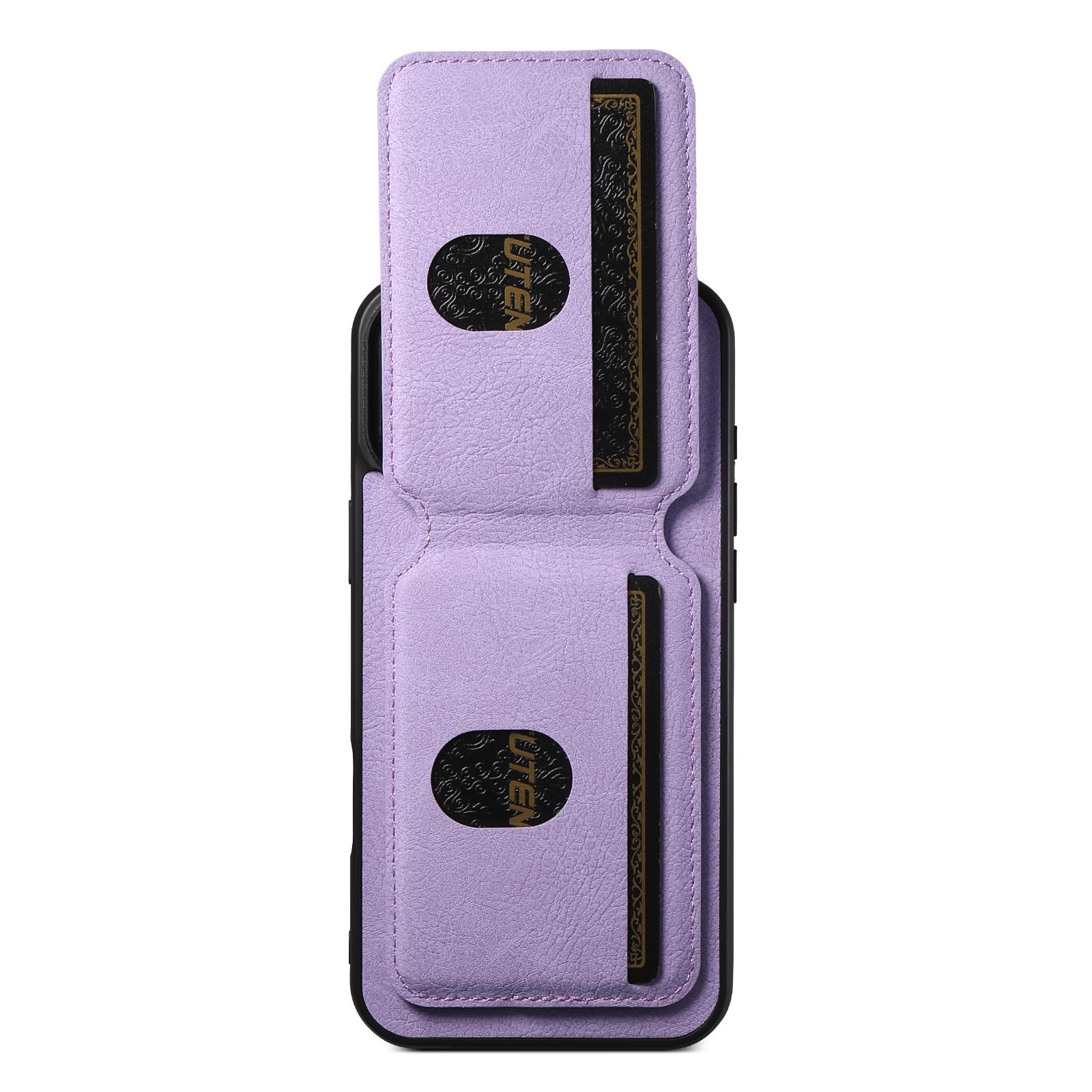 SUTENI H02 For iPhone 16 Case Card Slots Kickstand Litchi Texture Leather+TPU Cover Purple
SUTENI H02 For iPhone 16 Case Card Slots Kickstand Litchi Texture Leather+TPU Cover Purple