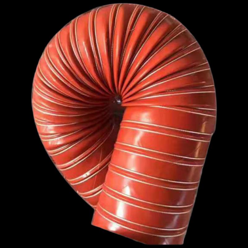 Красный высокотемпературный силиконовый гибкий воздуховод
Красный высокотемпературный силиконовый гибкий воздуховод