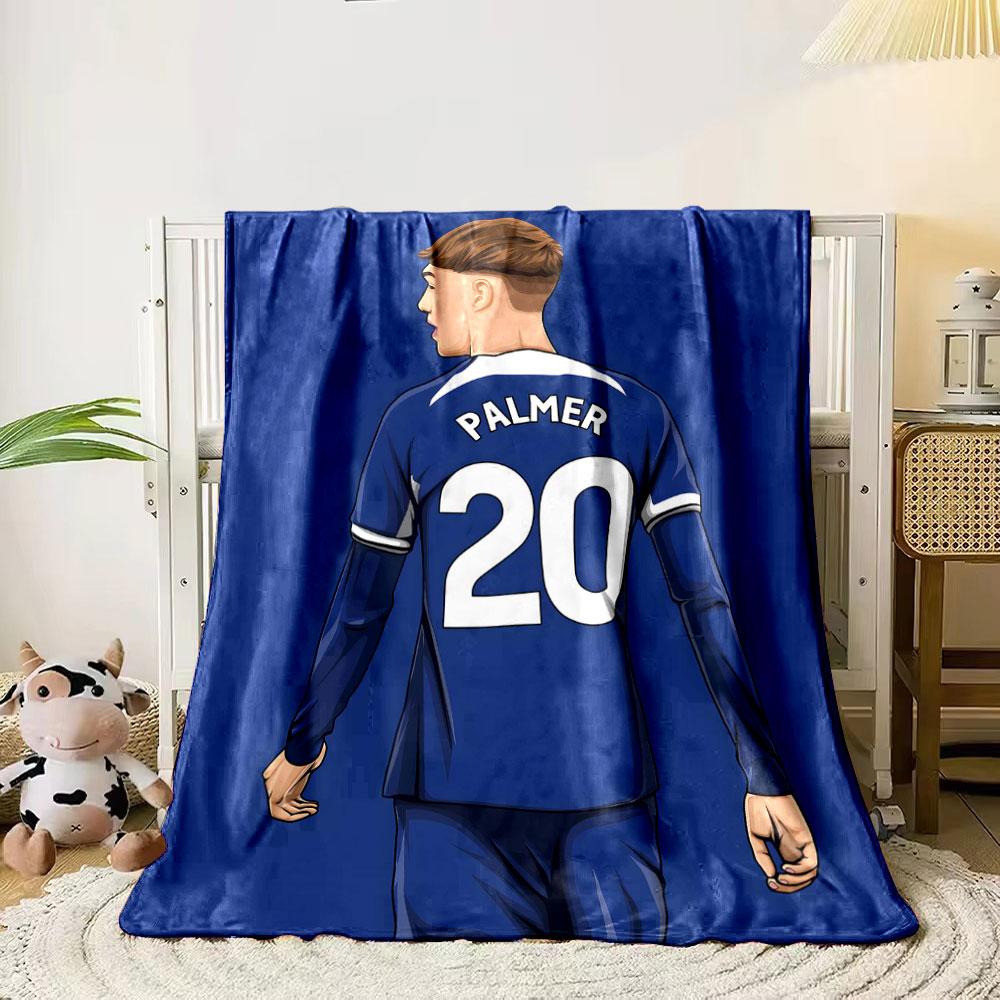 Blue jersey with PALMER and 20 written in bold white text. for all seasons blanket lunch break throw gift 80cm x 120cm
Blue jersey with PALMER and 20 written in bold white text. for all seasons blanket lunch break throw gift 80cm x 120cm