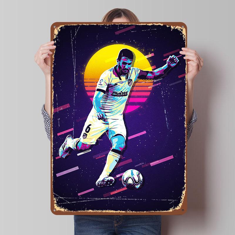 Koke Football Tinplate Poster Customized Wall Art Vintage Metal Signs Retro Tin Plaque for Decoration Living Room Decor Men Home 7.9x11.8In(20x30cm)
Koke Football Tinplate Poster Customized Wall Art Vintage Metal Signs Retro Tin Plaque for Decoration Living Room Decor Men Home 7.9x11.8In(20x30cm)