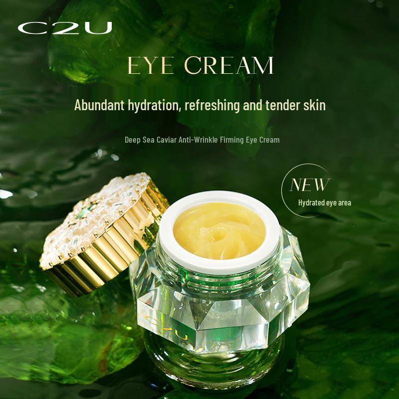 C2U Revitalizing Eye Cream with Deep Sea Caviar and Algae for Firming and Moisturizing.
C2U Revitalizing Eye Cream with Deep Sea Caviar and Algae for Firming and Moisturizing.