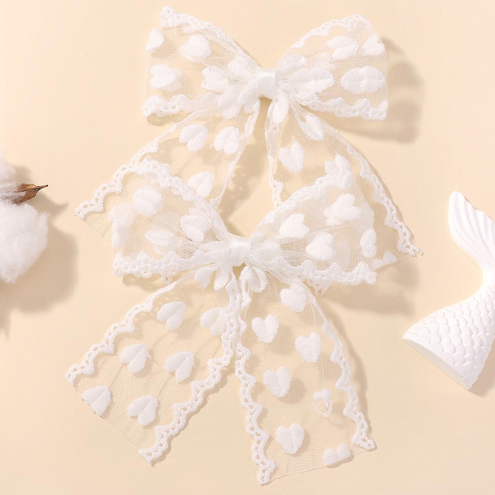 2Pcs/Set Cute Solid Lace Heart Bowknot Hair Clips for Baby Girls Handmade Bows Hairpin Barrettes Headwear Kids Hair Accessories
2Pcs/Set Cute Solid Lace Heart Bowknot Hair Clips for Baby Girls Handmade Bows Hairpin Barrettes Headwear Kids Hair Accessories