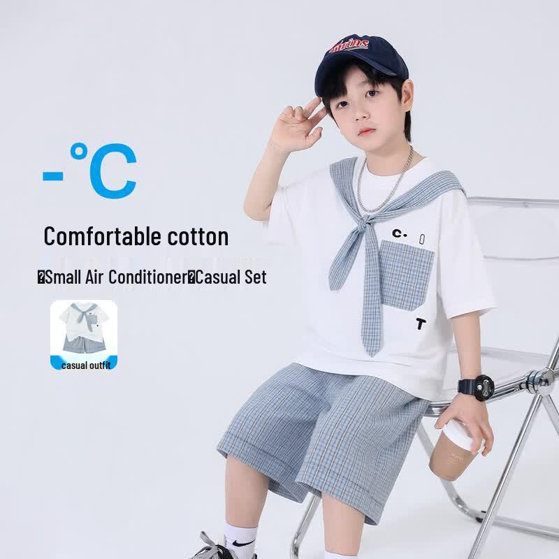 Boys Summer Cotton T-Shirt & Shorts Set 150
Boys Summer Cotton T-Shirt & Shorts Set 150