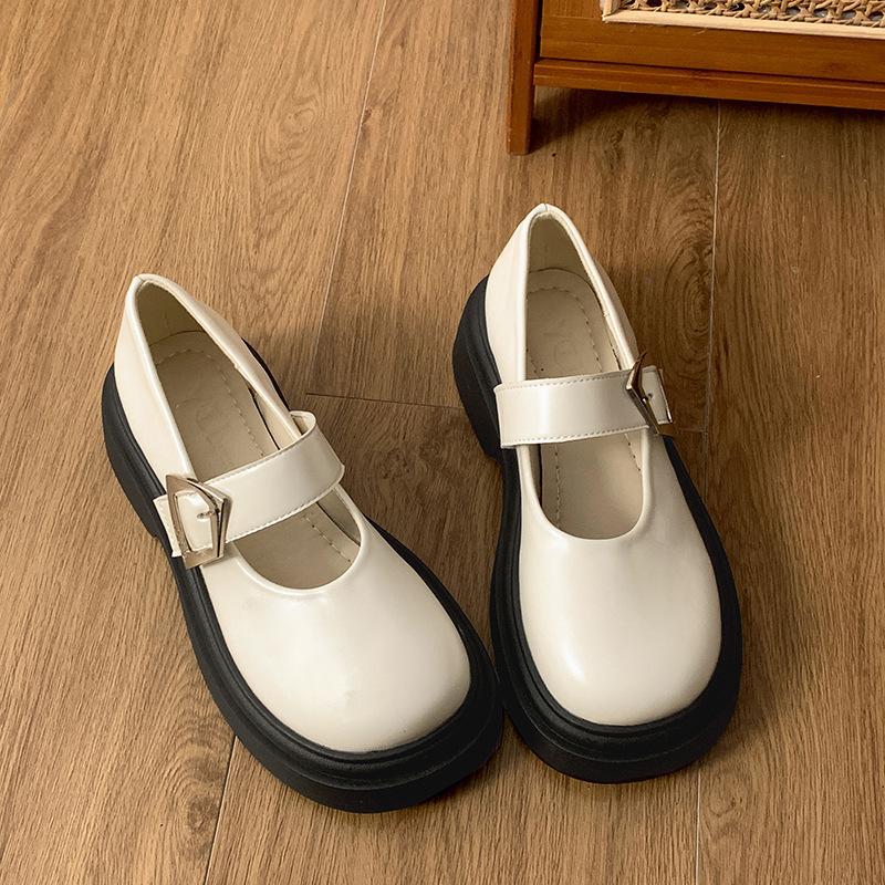 Black retro French platform small leather shoes women s 2025 new spring and autumn versatile skirt round head Mary Jane single shoes 39 бежевий
Black retro French platform small leather shoes women s 2025 new spring and autumn versatile skirt round head Mary Jane single shoes 39 бежевий