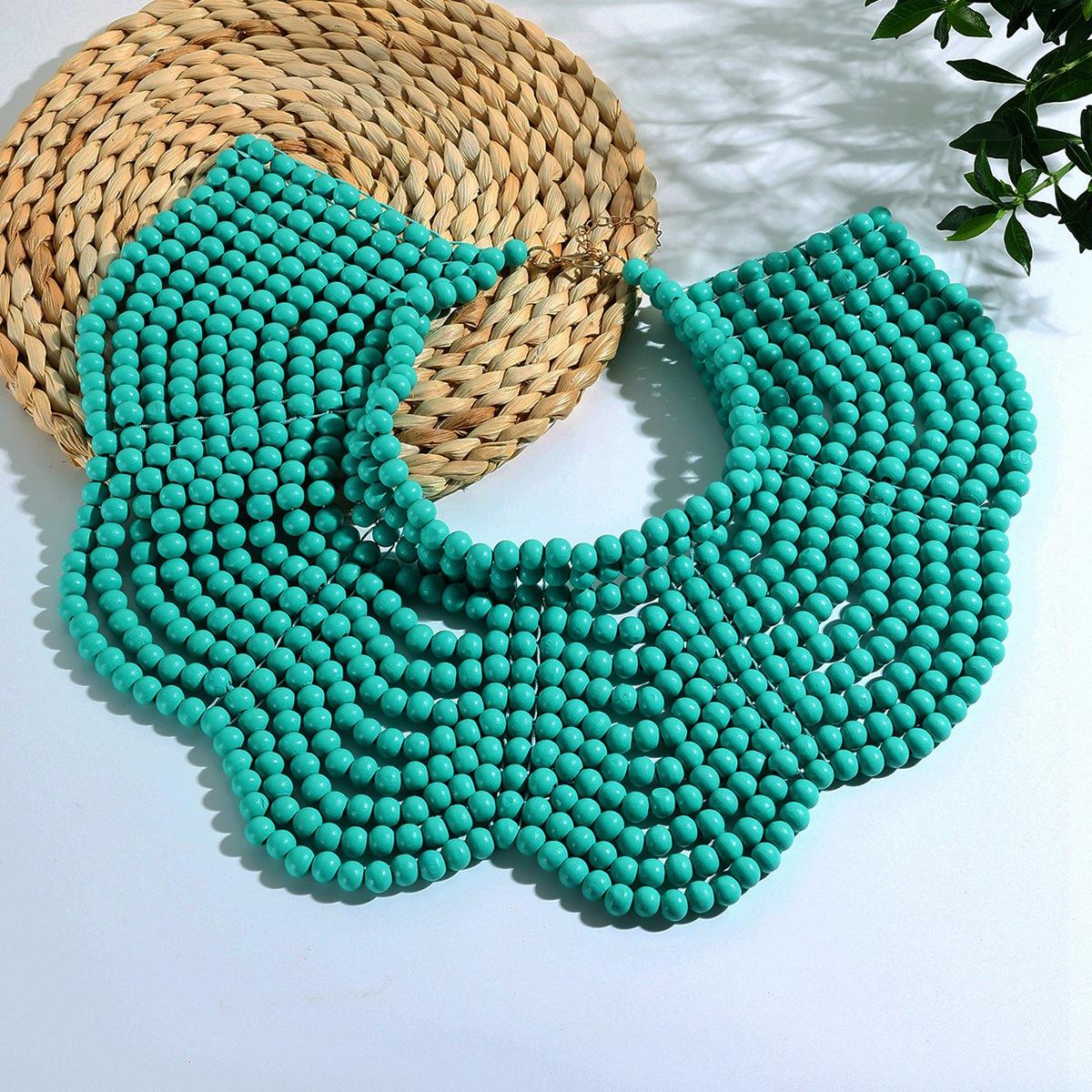 Преувеличенная многослойная деревянная бусина шаль цепочка в форме цветка этнический стиль ожерелье персонализированные украшения для вечеринки банкета изумрудный
Преувеличенная многослойная деревянная бусина шаль цепочка в форме цветка этнический стиль ожерелье персонализированные украшения для вечеринки банкета изумрудный