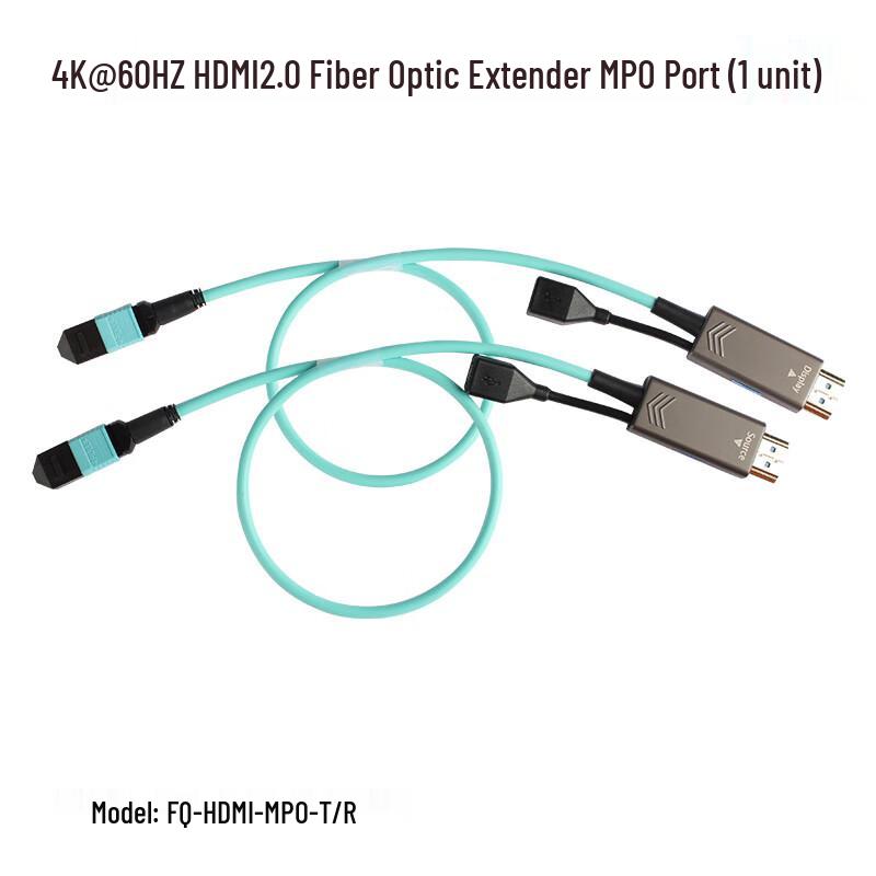 Fengqing 4K 60Hz HDMI 2.0 MPO Fiber Optic Extender
Fengqing 4K 60Hz HDMI 2.0 MPO Fiber Optic Extender