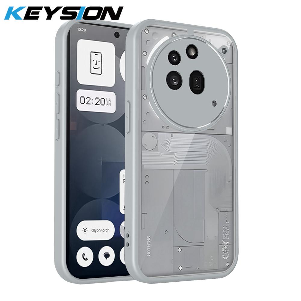 KEYSION Transparent Phone Case for Nothing Phone 3A Pro Soft Silicone+PC Clear Shockproof Phone Back Cover for Nothing Phone 3A for Nothing 3A Pro серый
KEYSION Transparent Phone Case for Nothing Phone 3A Pro Soft Silicone+PC Clear Shockproof Phone Back Cover for Nothing Phone 3A for Nothing 3A Pro серый