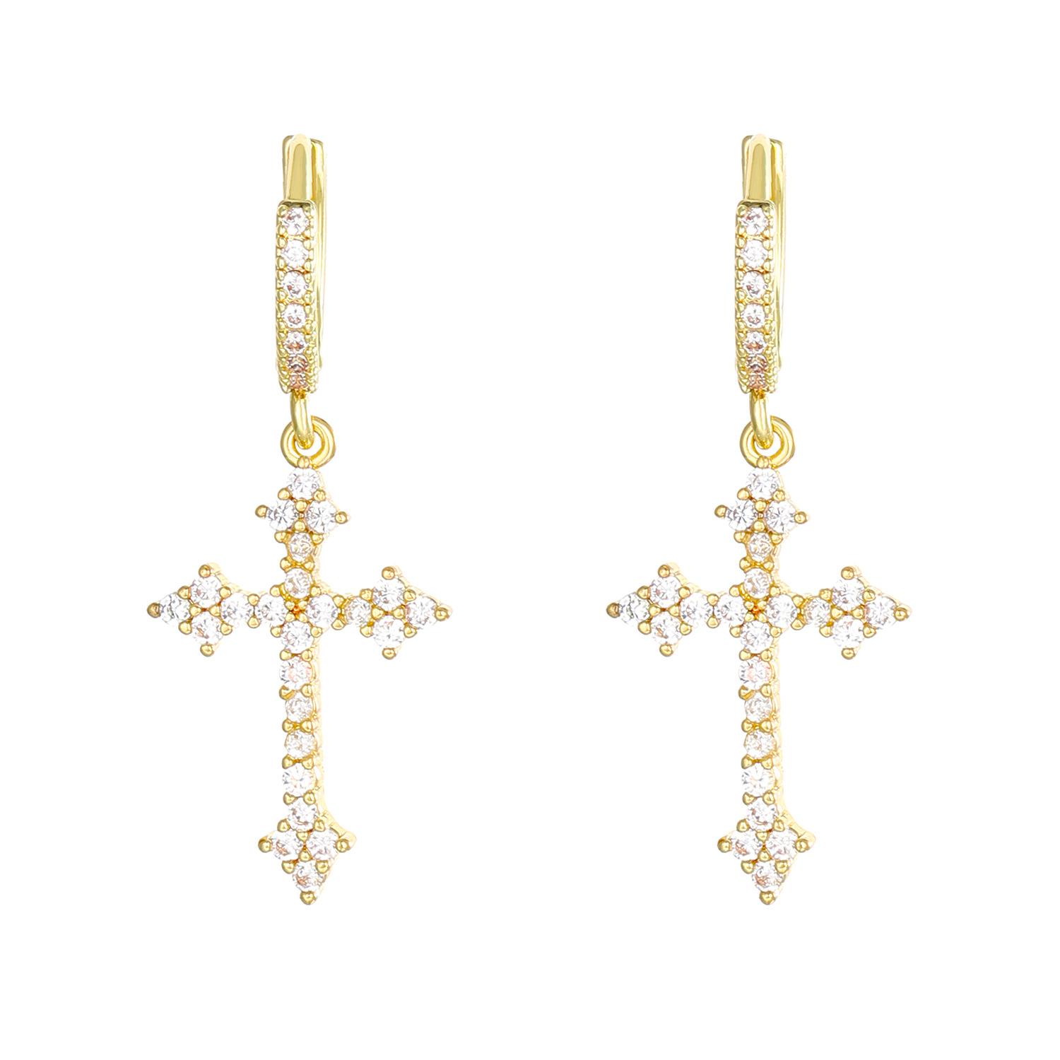 Жіночі сережки-хрестики у французькому стилі, легкі розкішні суперспалахи з імітацією діамантів 1 pair золотистий
Жіночі сережки-хрестики у французькому стилі, легкі розкішні суперспалахи з імітацією діамантів 1 pair золотистий