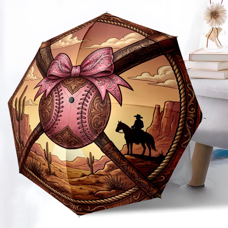 1pc Sturdy 8-Bone Auto Umbrella, Cute Pink Baseball Soccer Umbrella, Digital Printed, Foldable Umbrella for On-the-Go Outdoor Use
1pc Sturdy 8-Bone Auto Umbrella, Cute Pink Baseball Soccer Umbrella, Digital Printed, Foldable Umbrella for On-the-Go Outdoor Use