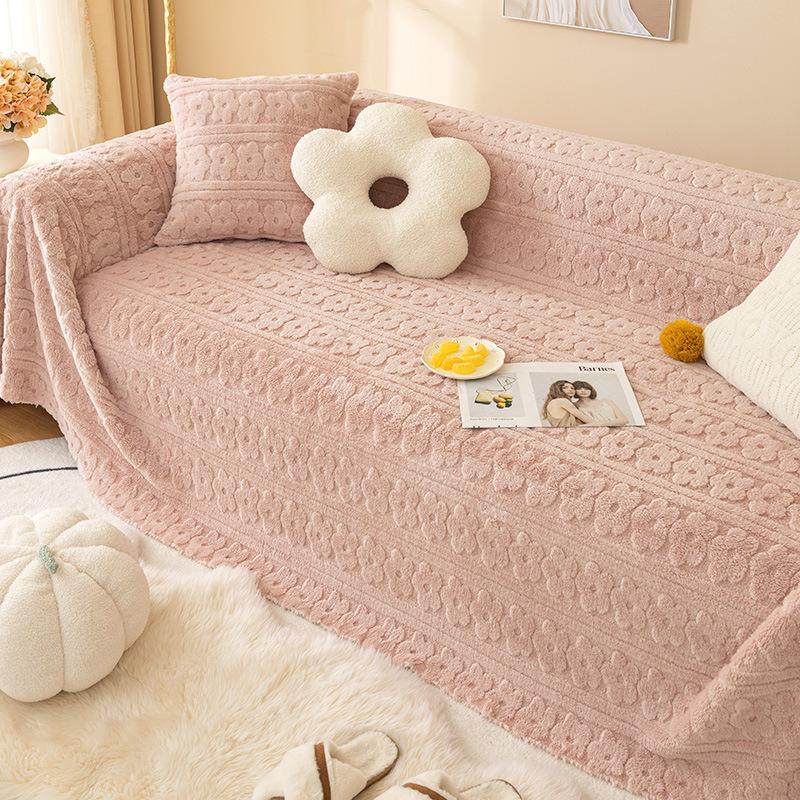 Одеяло для дивана не позволит кошкам поймать новое плюшевое полотенце «все включено» на осень и зиму. 180*200cm