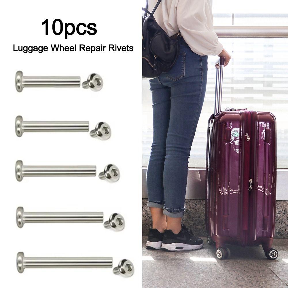 10Pcs Replacement Luggage Wheel Repair Rivets Stainless Steel Nails Rivets for Luggage Accessories 40mm
10Pcs Replacement Luggage Wheel Repair Rivets Stainless Steel Nails Rivets for Luggage Accessories 40mm
