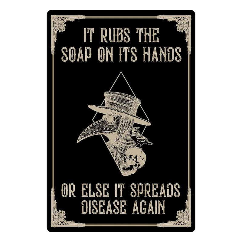 Flinelife Plague Doctor Wash Your Hands Mtal Tin Sign , 8 X 12, Gothic Bathroom Decor,A Great Goth Touch For Kitchen 20x30cm(7.8x11.8inch)
Flinelife Plague Doctor Wash Your Hands Mtal Tin Sign , 8 X 12, Gothic Bathroom Decor,A Great Goth Touch For Kitchen 20x30cm(7.8x11.8inch)