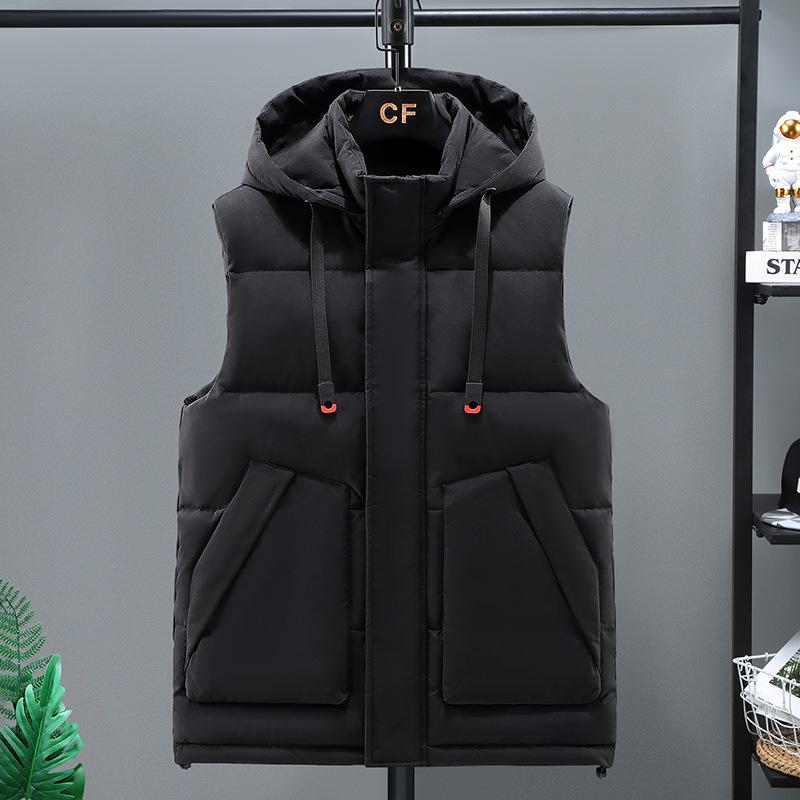 Waistcoat Men s Autumn and Winter Sleeveless Jacket Thickened Trend Shoulders Workwear Down Cotton Horse Jacket Camouflage Men s Hooded Waistcoat 6XL чорний
Waistcoat Men s Autumn and Winter Sleeveless Jacket Thickened Trend Shoulders Workwear Down Cotton Horse Jacket Camouflage Men s Hooded Waistcoat 6XL чорний