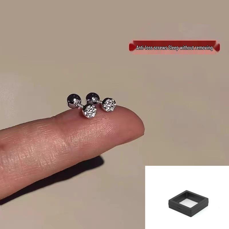 Срібні 925 проби мікро-паве блискучі круглі сережки-пусети для кістки вуха, на гвинті, для сну, не знімати, міні маленькі для жінок
Срібні 925 проби мікро-паве блискучі круглі сережки-пусети для кістки вуха, на гвинті, для сну, не знімати, міні маленькі для жінок