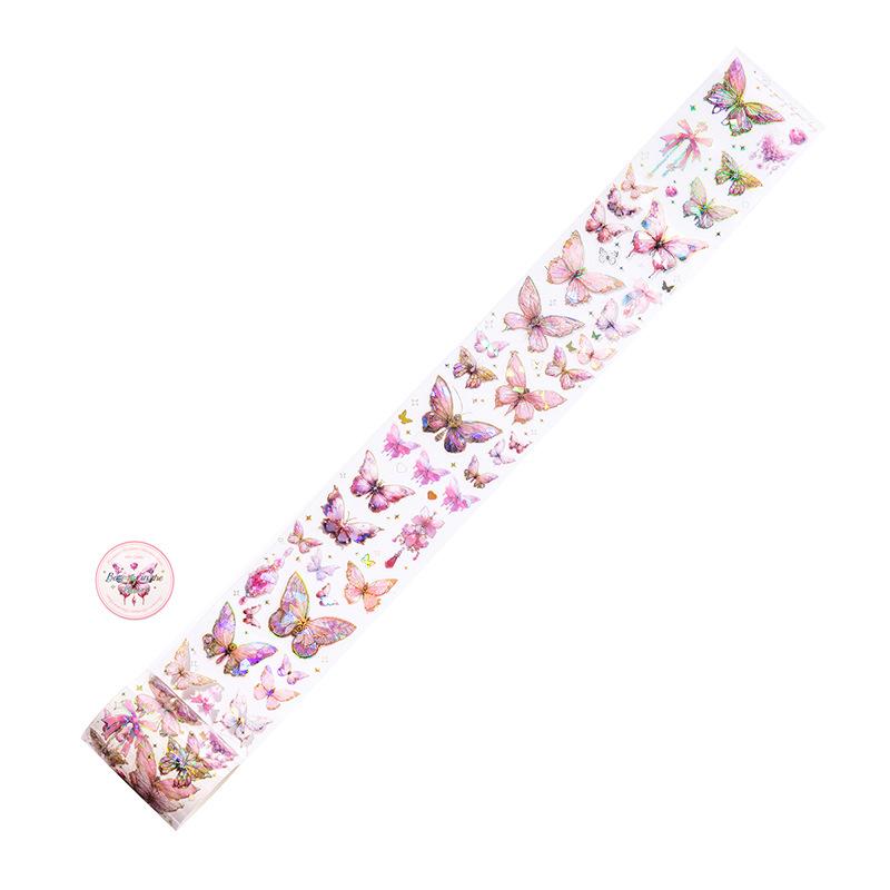 1 roll Vintage unbounded butterfly PET tape European hand tent DIY decorative collage base material paste Junk Journal Supplies
1 roll Vintage unbounded butterfly PET tape European hand tent DIY decorative collage base material paste Junk Journal Supplies