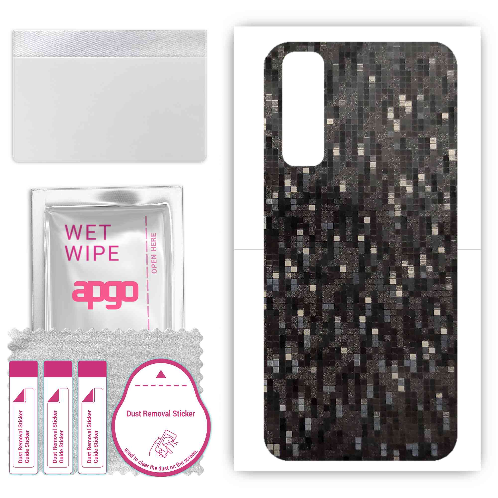 apgo Protective Skin Sticker for the back compatible with vivo Y51s, Wrap Film, Foil, Vinyl - Pattern Carbon Black Pixel
apgo Protective Skin Sticker for the back compatible with vivo Y51s, Wrap Film, Foil, Vinyl - Pattern Carbon Black Pixel
