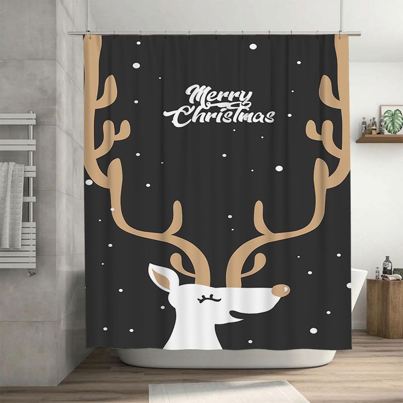 Tuniu Festive Reindeer Shower Curtain Cute Christmas Bathroom Decor Funny Holiday Deer Backdrop Waterproof Fabric Vibrant Print W60H190(CM)-1 Pcs
Tuniu Festive Reindeer Shower Curtain Cute Christmas Bathroom Decor Funny Holiday Deer Backdrop Waterproof Fabric Vibrant Print W60H190(CM)-1 Pcs