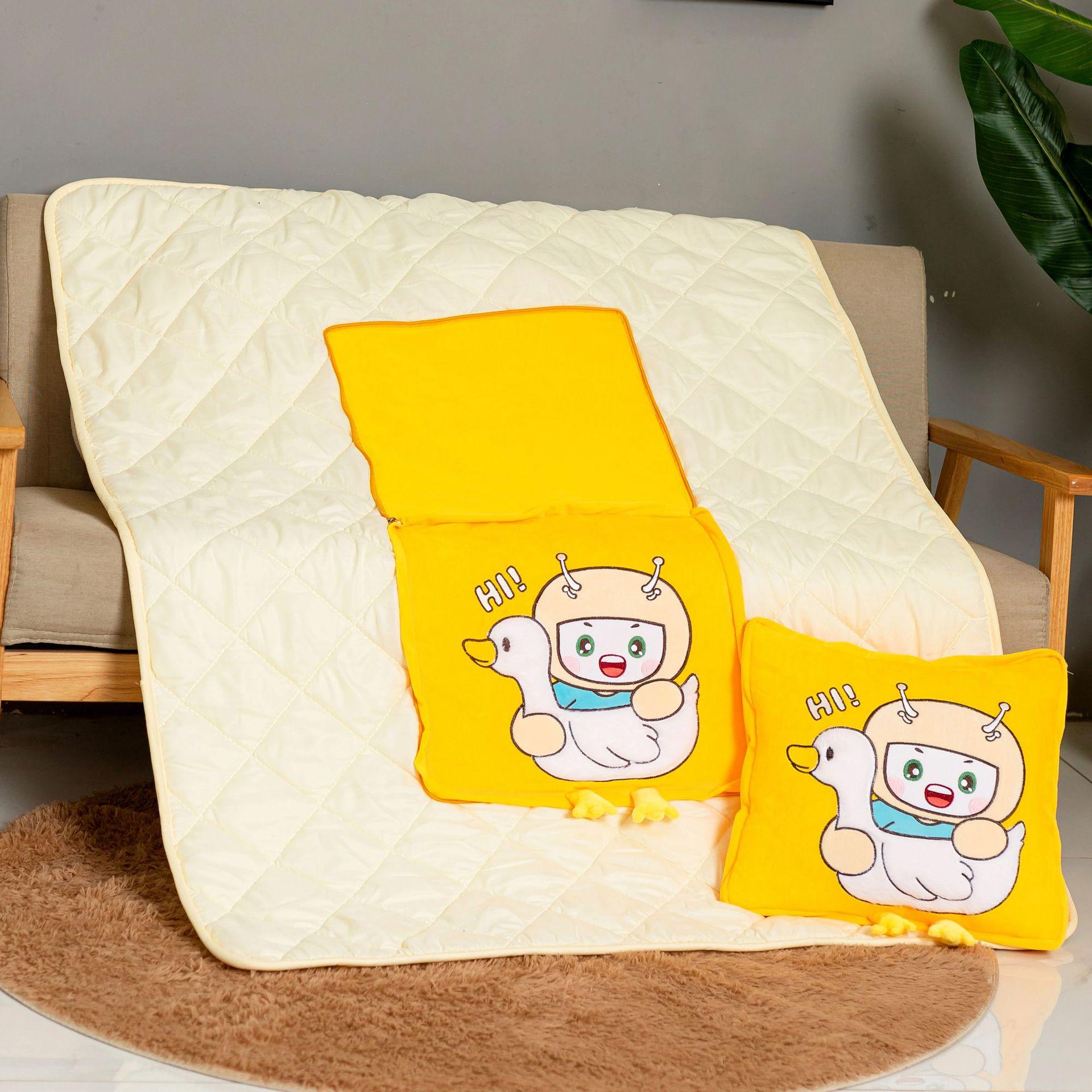 Cute Cartoon Soft Pillow Blanket 2-in-1 Quilt Foldable Car Air Conditioner Blanket Comforter Summer Quilts 40x40cm(115x145cm)
Cute Cartoon Soft Pillow Blanket 2-in-1 Quilt Foldable Car Air Conditioner Blanket Comforter Summer Quilts 40x40cm(115x145cm)