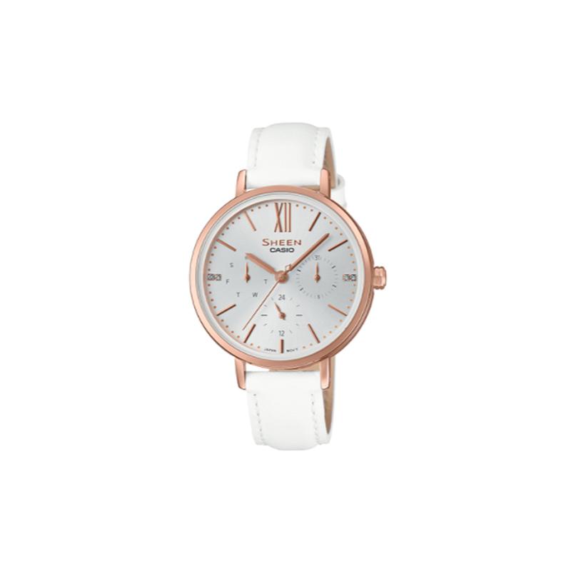 Casio SHEEN classic retro three-hand three-eye belt watch quartz movement Japanese and Korean watch women s watch white dial SHE-3064PGL-7A белый
Casio SHEEN classic retro three-hand three-eye belt watch quartz movement Japanese and Korean watch women s watch white dial SHE-3064PGL-7A белый
