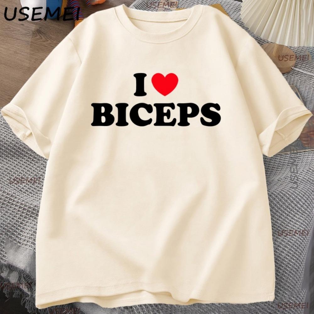 I Love Biceps T-Shirt Funny Gym Crush Tee for Fitness Fans Tshirt Casual Short Sleeve Round Neck Tshirt Y2k Clothing M
I Love Biceps T-Shirt Funny Gym Crush Tee for Fitness Fans Tshirt Casual Short Sleeve Round Neck Tshirt Y2k Clothing M