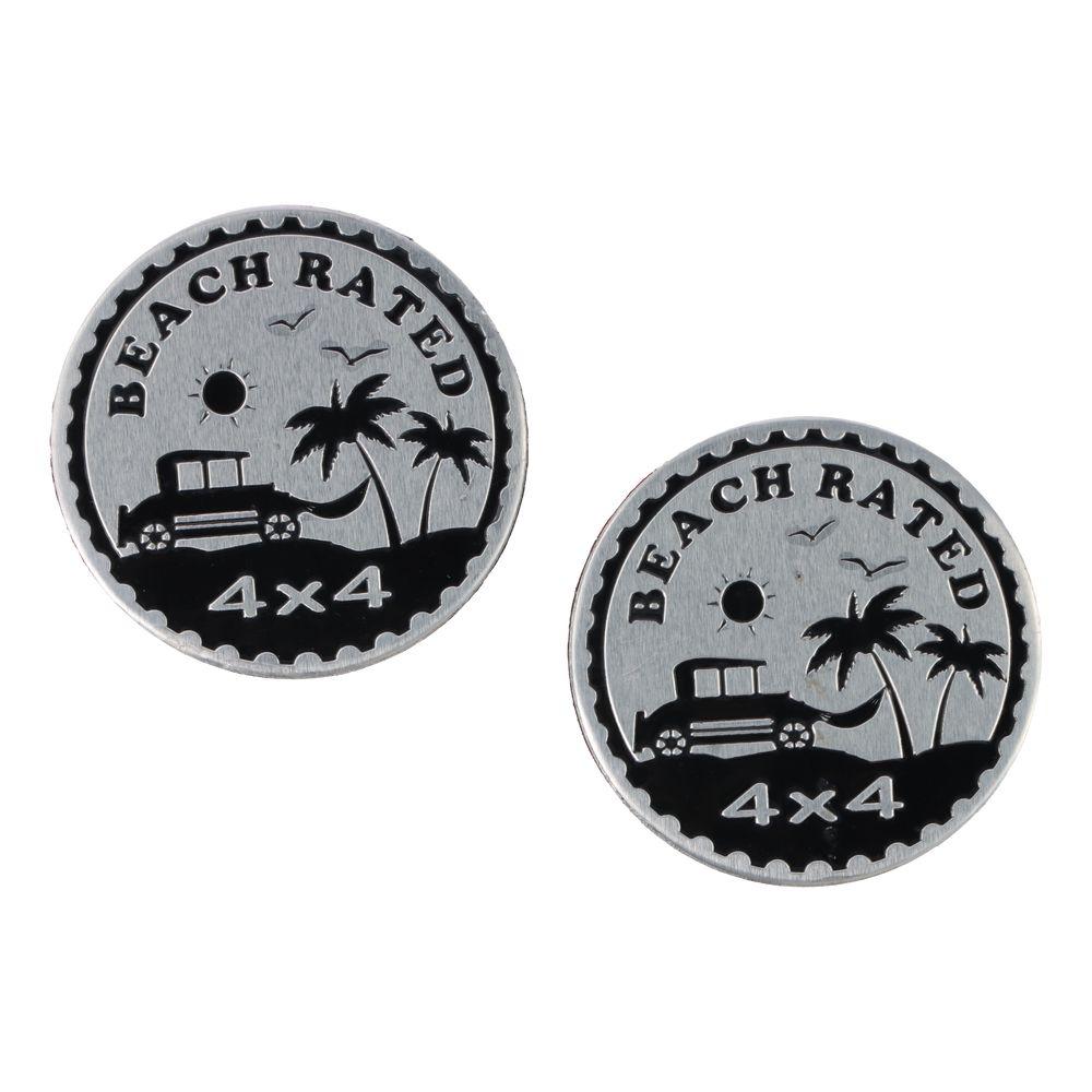2 шт. круглый пляжный значок с рейтингом 2,36 дюйма, 3D-эмблема, наклейки для транспортных средств, грузовиков, внедорожников 
2 шт. круглый пляжный значок с рейтингом 2,36 дюйма, 3D-эмблема, наклейки для транспортных средств, грузовиков, внедорожников