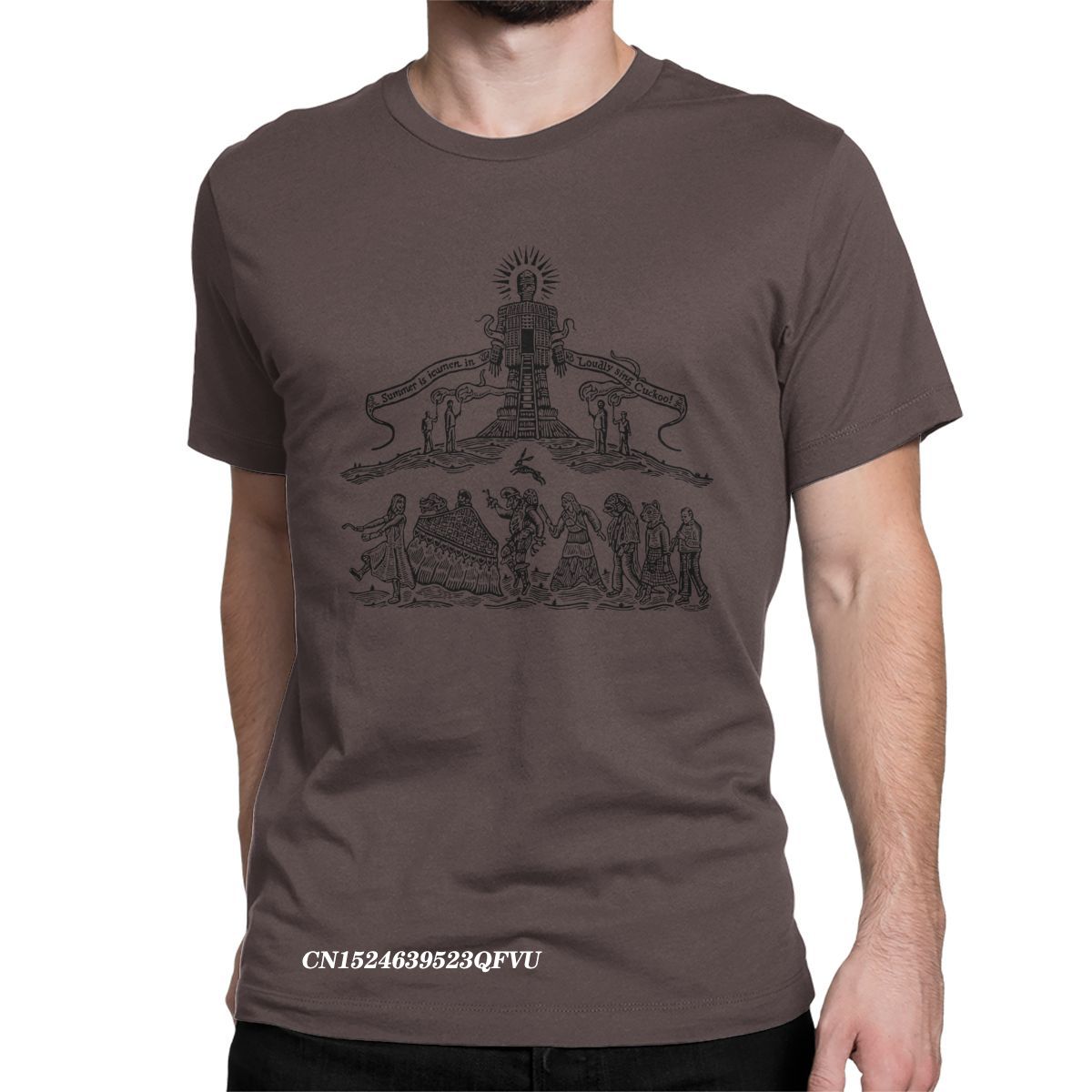 Футболки Leisure Sing Cuckoo Wicker Man для мужчин и женщин из чистого хлопка, футболки Horror Halloween Harajuku, одежда больших размеров M коричневый
Футболки Leisure Sing Cuckoo Wicker Man для мужчин и женщин из чистого хлопка, футболки Horror Halloween Harajuku, одежда больших размеров M коричневый