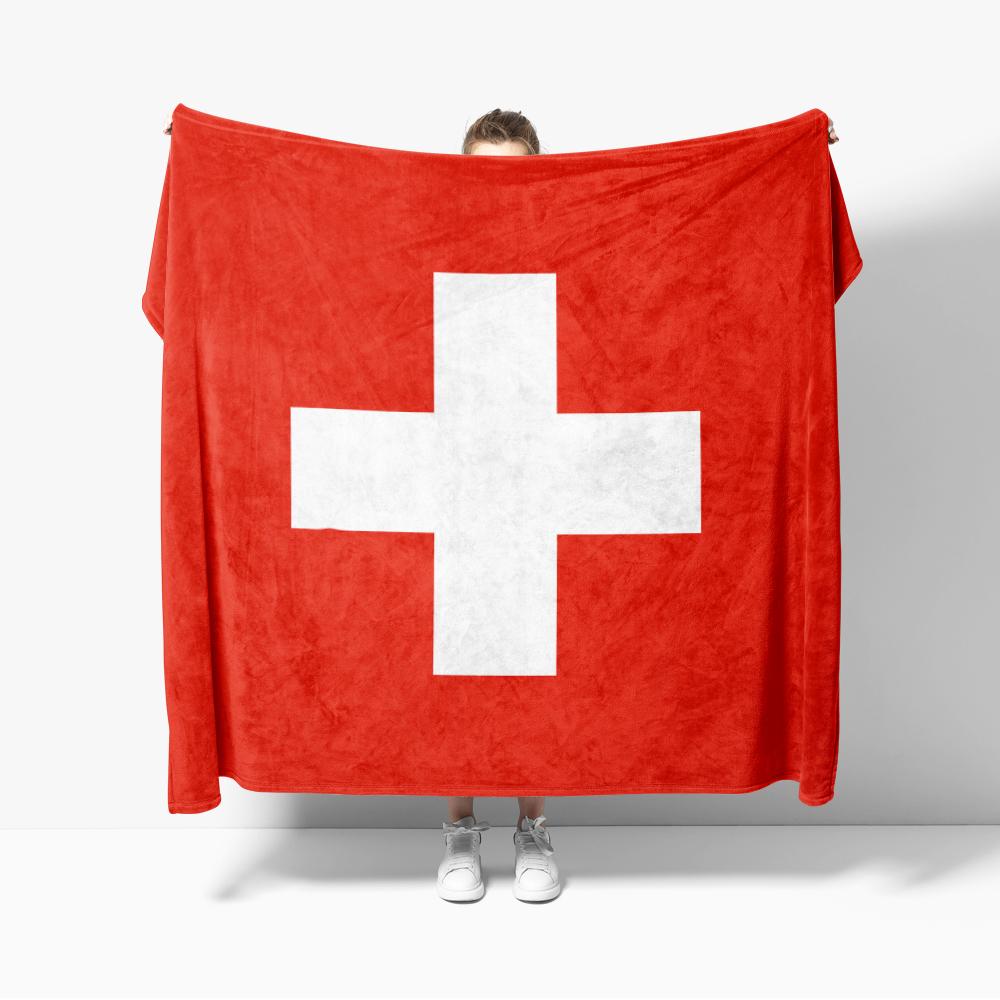 Switzerland emblem Flannel Swiss Confederation Flag Blanket Cozy Soft Lightweight Warm 30x40inch 40x50inch for Couch Sofa Bed 75x90cm
Switzerland emblem Flannel Swiss Confederation Flag Blanket Cozy Soft Lightweight Warm 30x40inch 40x50inch for Couch Sofa Bed 75x90cm
