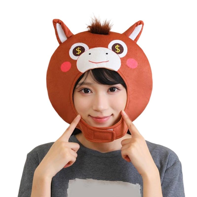 Horse Design Headcover Hat For Adult Kids Family Gathering Chinese New Year Celebration Dressingup Costume Accessory коричневий
Horse Design Headcover Hat For Adult Kids Family Gathering Chinese New Year Celebration Dressingup Costume Accessory коричневий
