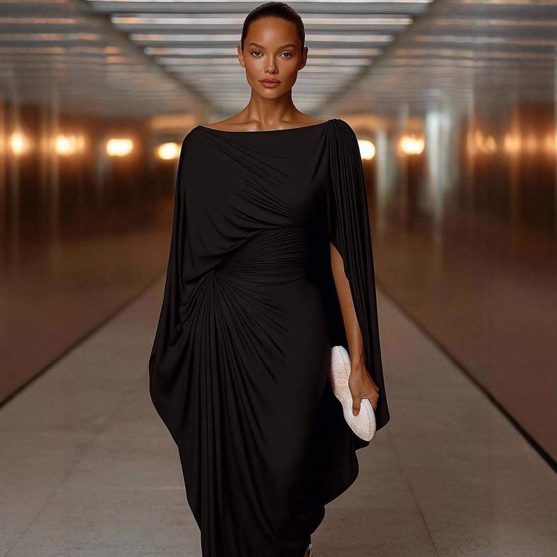 2025 Summer Satin One-Shoulder Slit Long Sleeve Slim-Fit Goddess Dress for Women XXL
2025 Summer Satin One-Shoulder Slit Long Sleeve Slim-Fit Goddess Dress for Women XXL