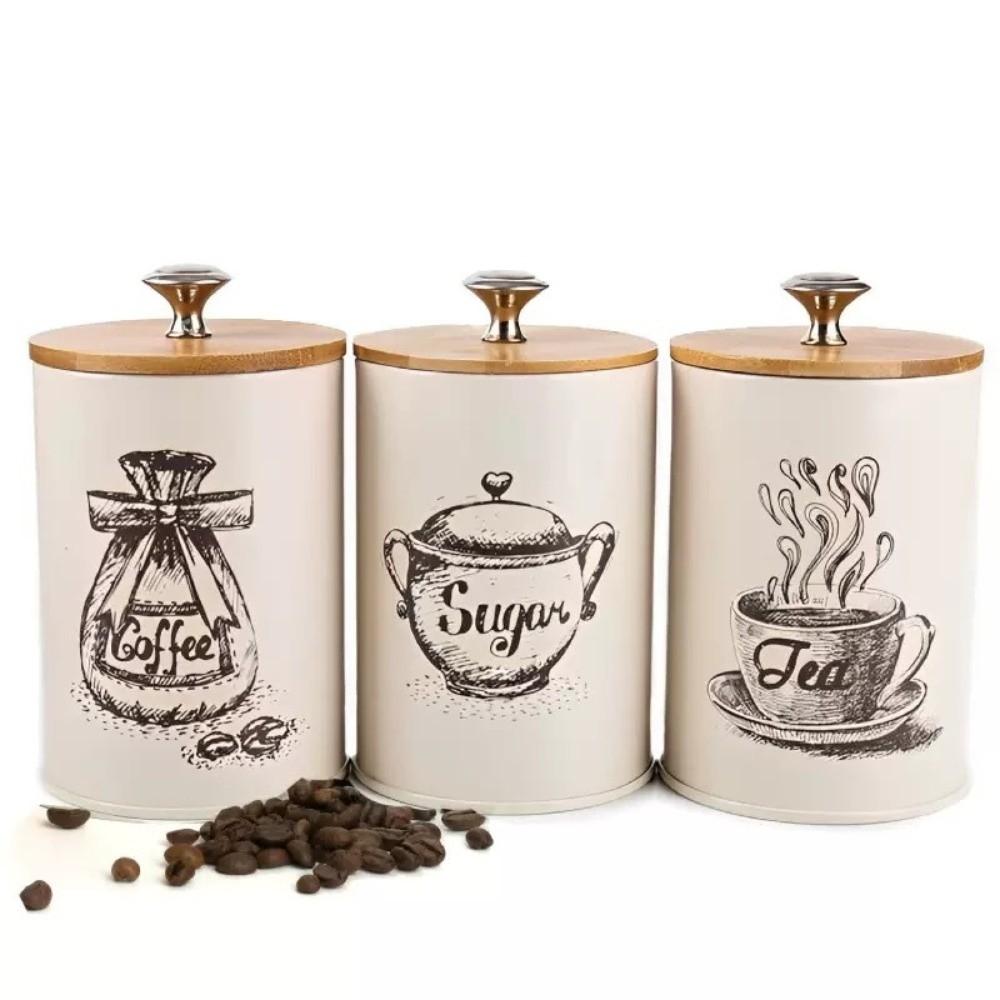 3pcs Metal Coffee Canister Set with Lid White Pink Green Sugar Canister Moisture-proof Large Capacity Food Storage Bottle
3pcs Metal Coffee Canister Set with Lid White Pink Green Sugar Canister Moisture-proof Large Capacity Food Storage Bottle