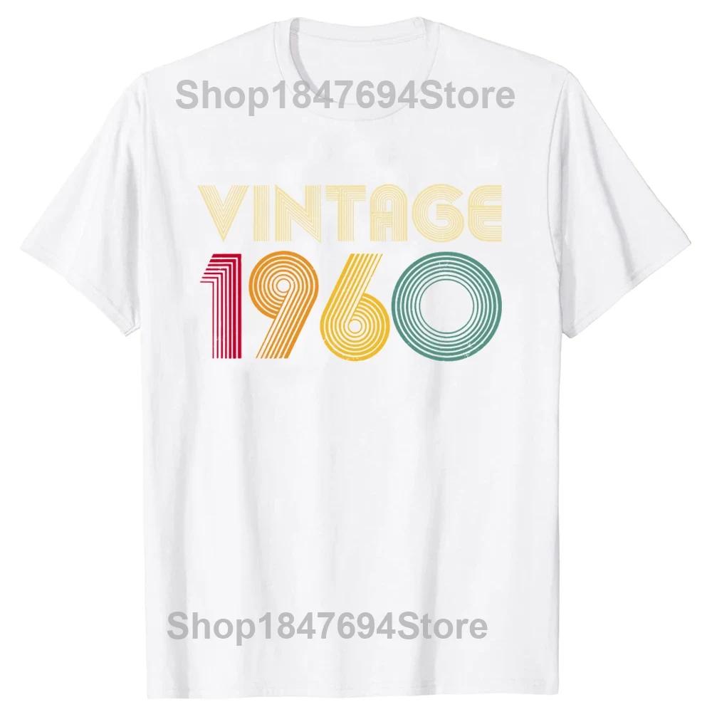 New Men 1960 64 Years Old T Shirt Oversize Printed Casual Tee shirt Casual Short Sleeve Vintage Couples TShirt S
New Men 1960 64 Years Old T Shirt Oversize Printed Casual Tee shirt Casual Short Sleeve Vintage Couples TShirt S