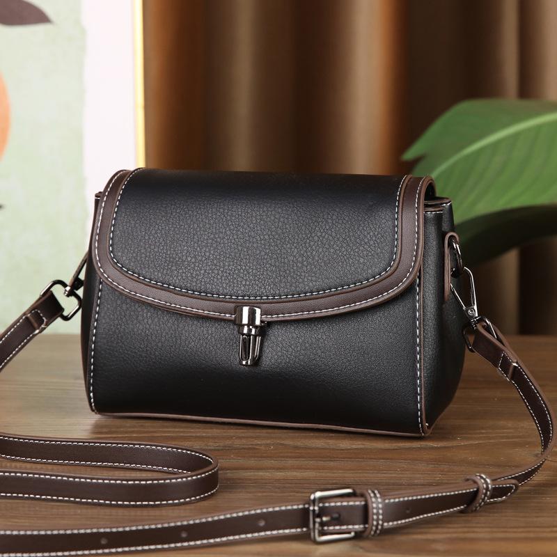 Сумка женская 2025 новая высококлассная на плечо, сумка-мессенджер, универсальная женская маленькая квадратная сумка, легкая роскошь, с цветком, женская сумка чёрный