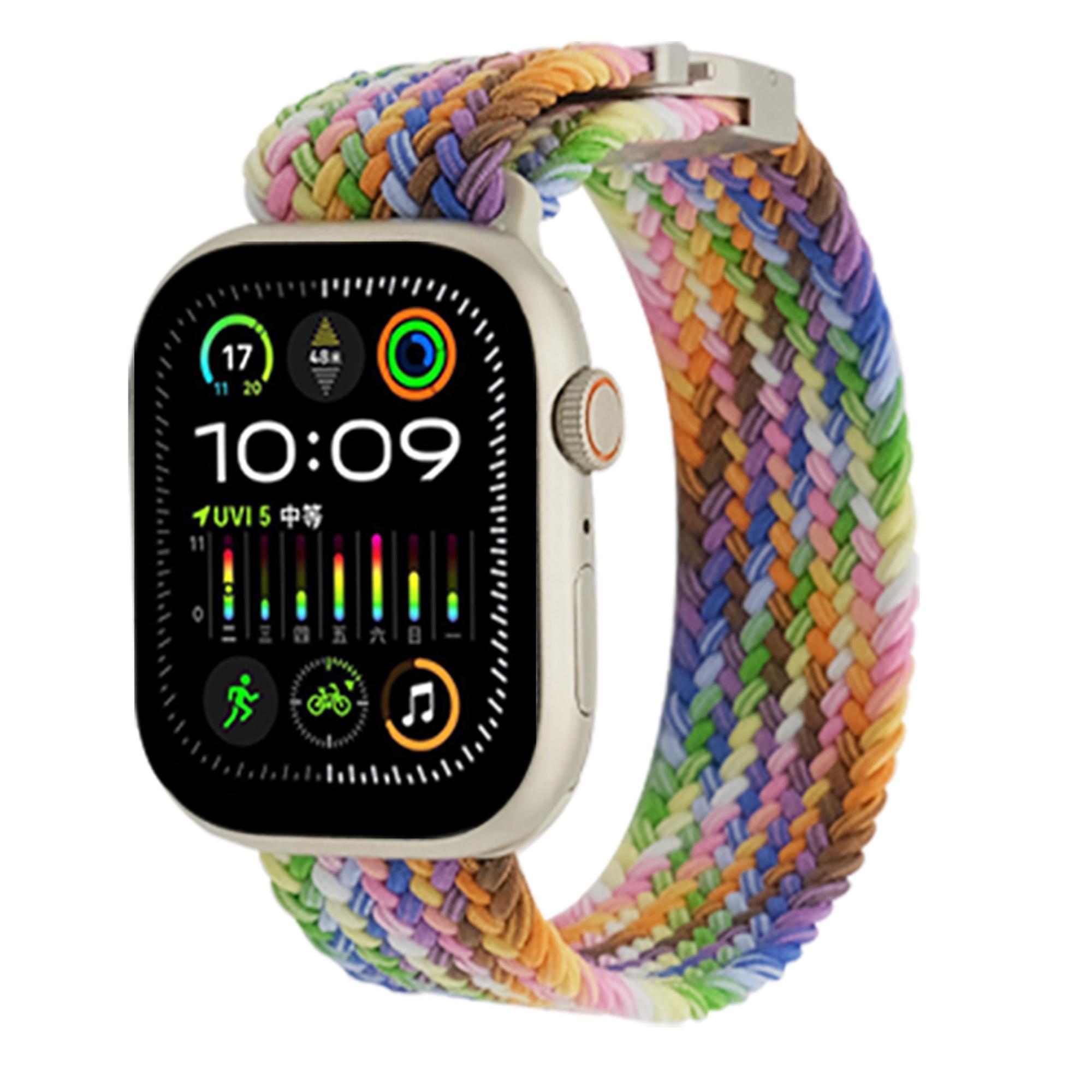 Strap for Apple Watch Series 10 42mm/9 8 7 41mm/SE (2023) SE (2022) SE 6 5 4 40mm/3 2 1 38mm Woven Watch Band Graphite Black
Strap for Apple Watch Series 10 42mm/9 8 7 41mm/SE (2023) SE (2022) SE 6 5 4 40mm/3 2 1 38mm Woven Watch Band Graphite Black