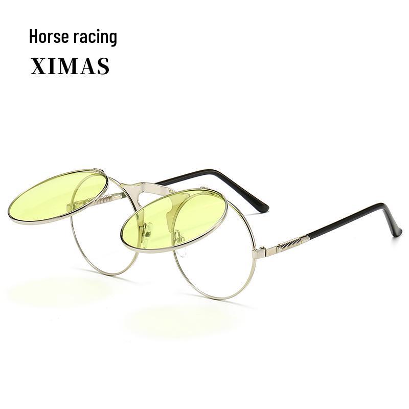 Unisex Steampunk Flip-up Retro Metal Sunglasses - Model 3057
Unisex Steampunk Flip-up Retro Metal Sunglasses - Model 3057