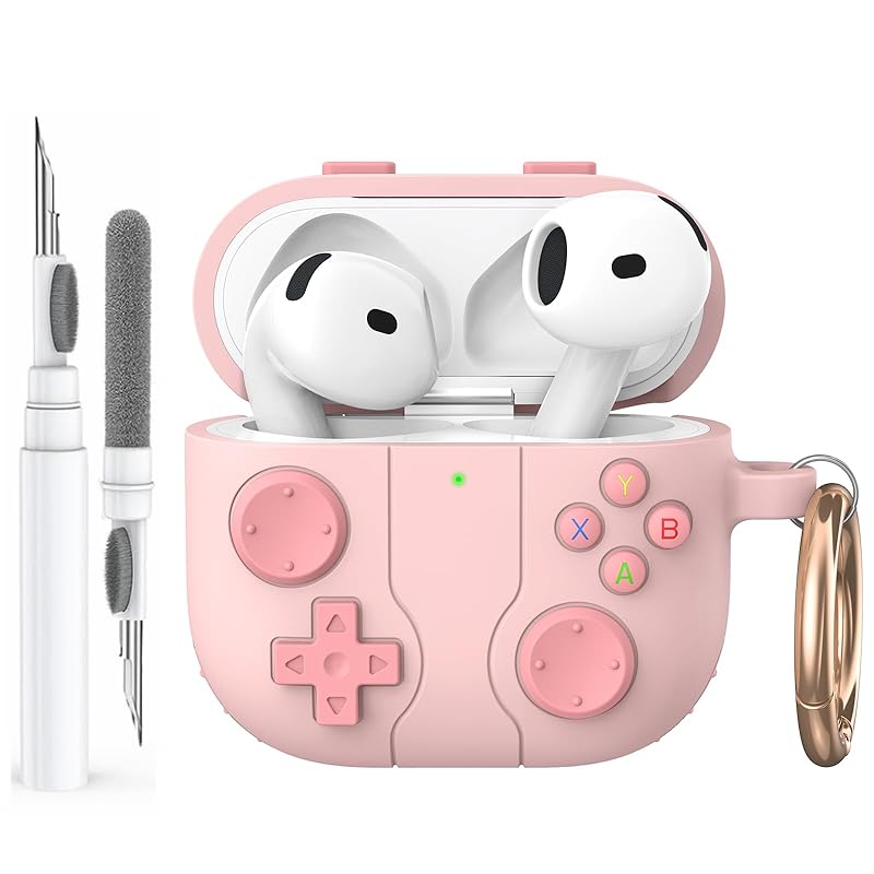 AhaStyle AirPods 4 case cover Comes with cleaning kit handheld game console design AirPods 4th generation case Soft silicone protective cover skin
AhaStyle AirPods 4 case cover Comes with cleaning kit handheld game console design AirPods 4th generation case Soft silicone protective cover skin