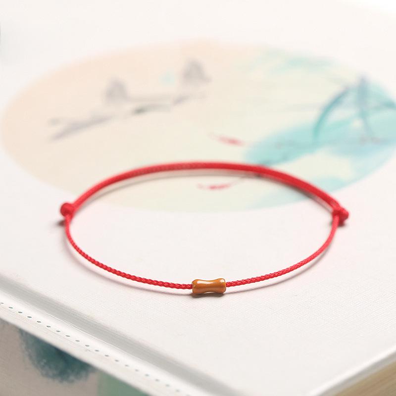 Handmade Red Rope Bracelet - Olive Bamboo Joint Design for Men & Women, Woven Creative Couple Style
Handmade Red Rope Bracelet - Olive Bamboo Joint Design for Men & Women, Woven Creative Couple Style