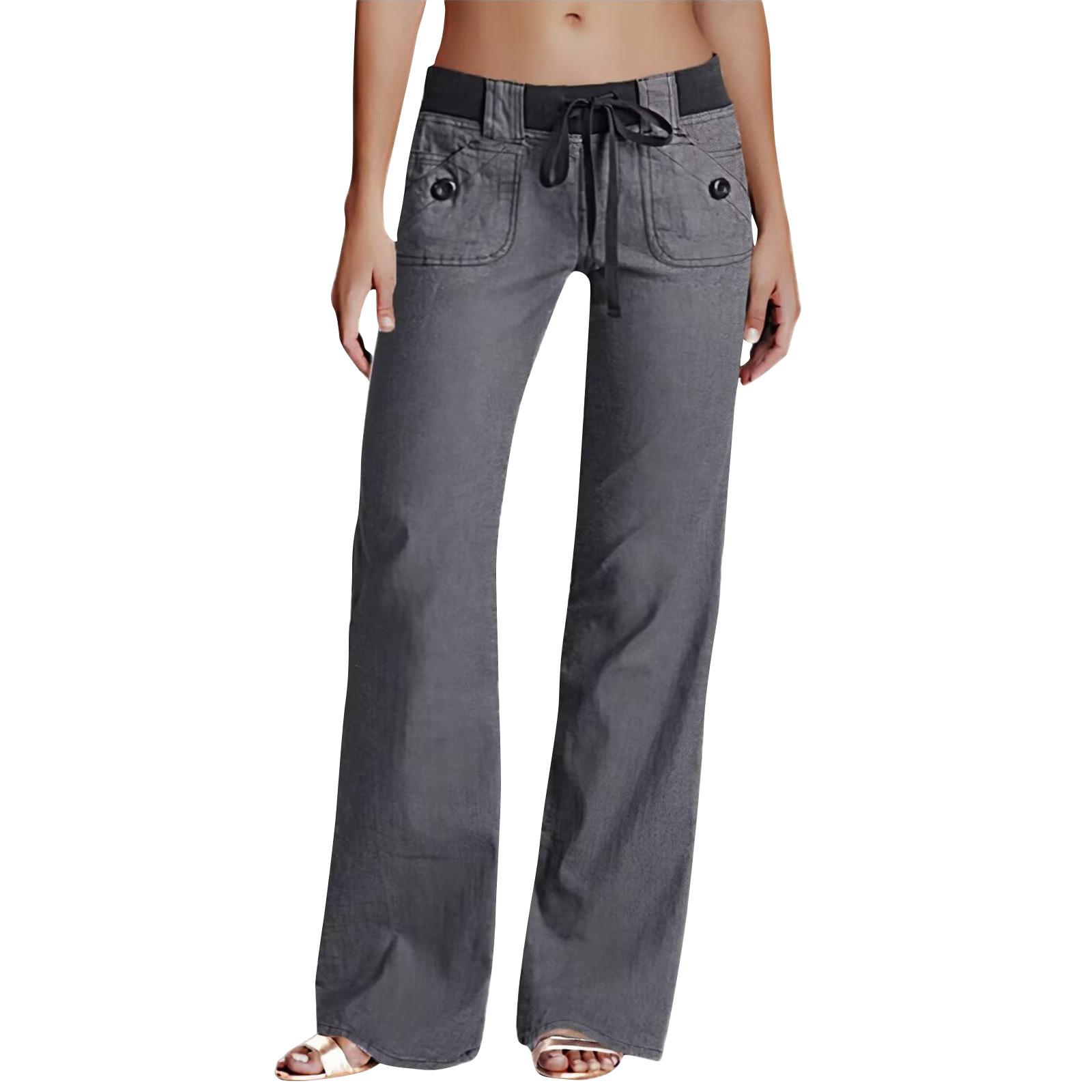 Женские льняные брюки с широкими штанинами, эластичные брюки-палаццо с высокой талией, повседневная свободная одежда для пляжного отдыха с карманами S
Женские льняные брюки с широкими штанинами, эластичные брюки-палаццо с высокой талией, повседневная свободная одежда для пляжного отдыха с карманами S