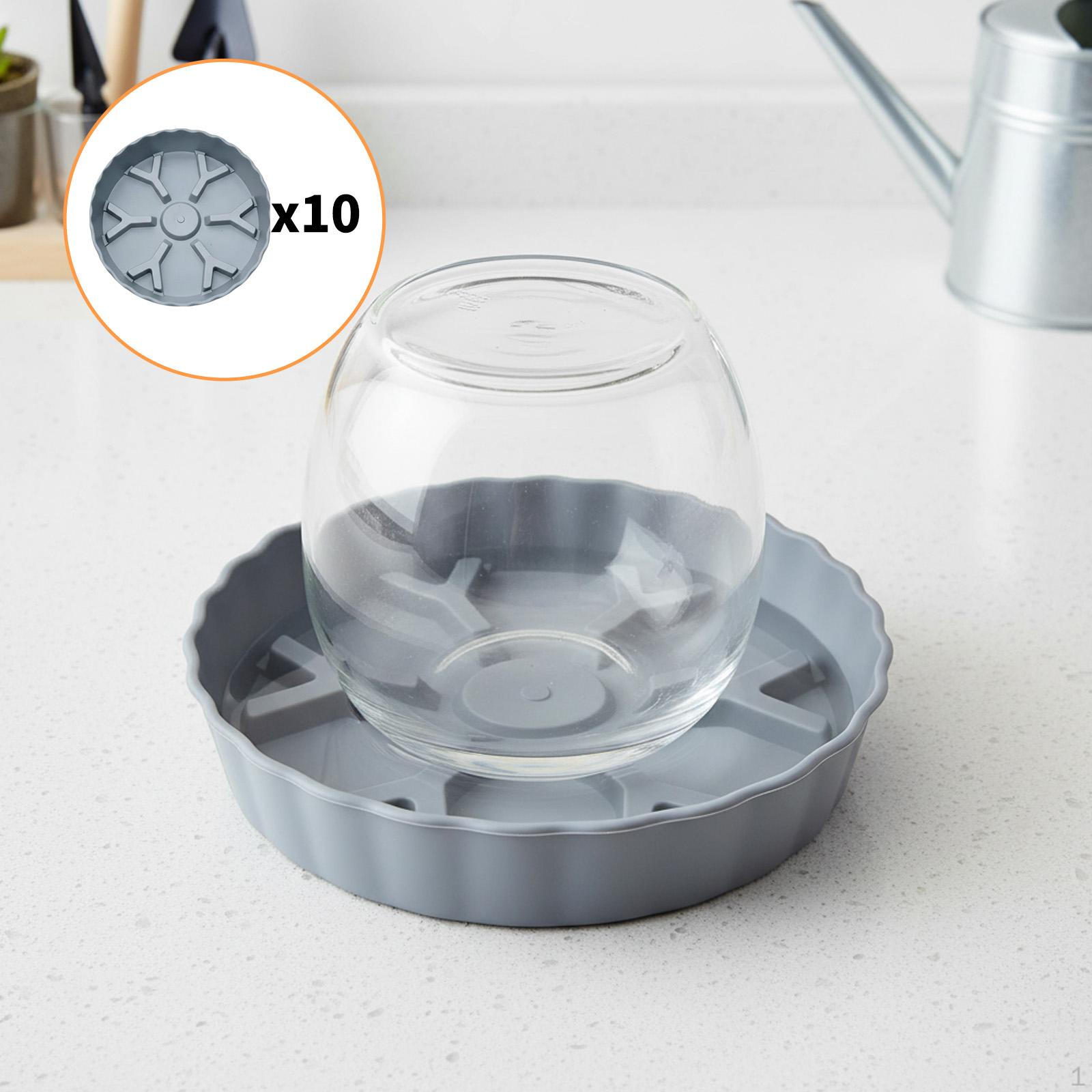 10 Breathable, Corrugated Plant Saucers, 23.5 Cm Diameter, Practical And Stable, for Balcony, сірий колір
10 Breathable, Corrugated Plant Saucers, 23.5 Cm Diameter, Practical And Stable, for Balcony, сірий колір