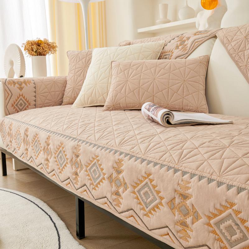Bohemian Sofa Slipcover Couch Cover, Geometric Embroidery Sofa Cover, Thick Plush Cover, Furniture Protector for Bedroom Office Living Room Home Decor 90*120CM
Bohemian Sofa Slipcover Couch Cover, Geometric Embroidery Sofa Cover, Thick Plush Cover, Furniture Protector for Bedroom Office Living Room Home Decor 90*120CM