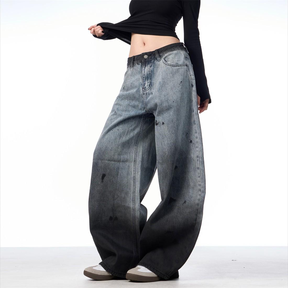 Unisex Retro Ink Splatter Washed Denim Loose Straight-Leg Pants for Spring & Autumn XXL синьо сірого кольору
Unisex Retro Ink Splatter Washed Denim Loose Straight-Leg Pants for Spring & Autumn XXL синьо сірого кольору
