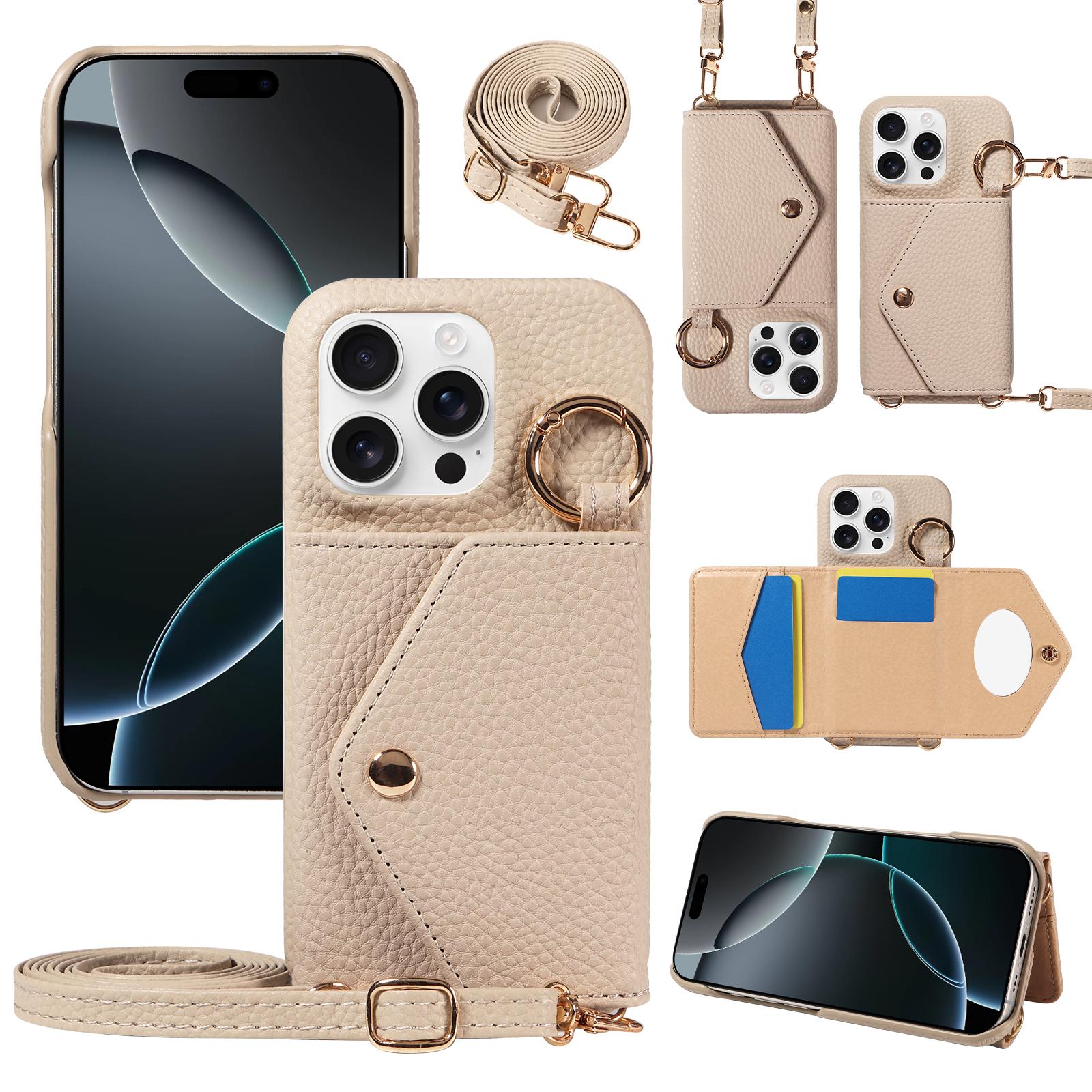 PU Leather Phone Case for IPhone17 17Air 17 Pro 17 Pro Max 16 15 14 13 Pro Crossbody Anti-demagnetization Anti-drop with Mirror iPhone 16e бежевий
PU Leather Phone Case for IPhone17 17Air 17 Pro 17 Pro Max 16 15 14 13 Pro Crossbody Anti-demagnetization Anti-drop with Mirror iPhone 16e бежевий