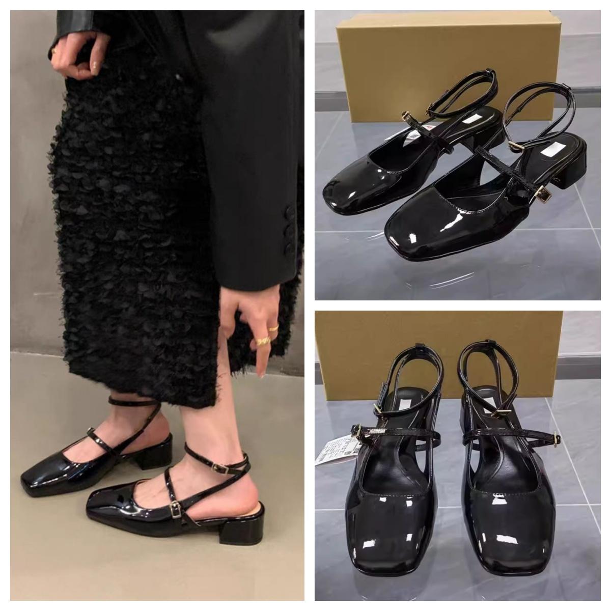 TRAF Woman’s Black Leather Heels Chic Double Buckle Strap Leather Shoes Vintage Ankle Buckle Mary Jane Shoes Women Wedding Shoes 36
TRAF Woman’s Black Leather Heels Chic Double Buckle Strap Leather Shoes Vintage Ankle Buckle Mary Jane Shoes Women Wedding Shoes 36