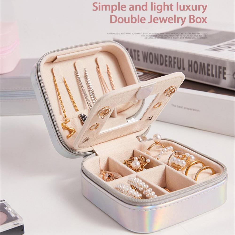 HJY015 Dual Layer PU Leather Jewelry Box Necklaces Earrings Rings Bracelets Travel Jewelry Storage Case Rich Gold
HJY015 Dual Layer PU Leather Jewelry Box Necklaces Earrings Rings Bracelets Travel Jewelry Storage Case Rich Gold
